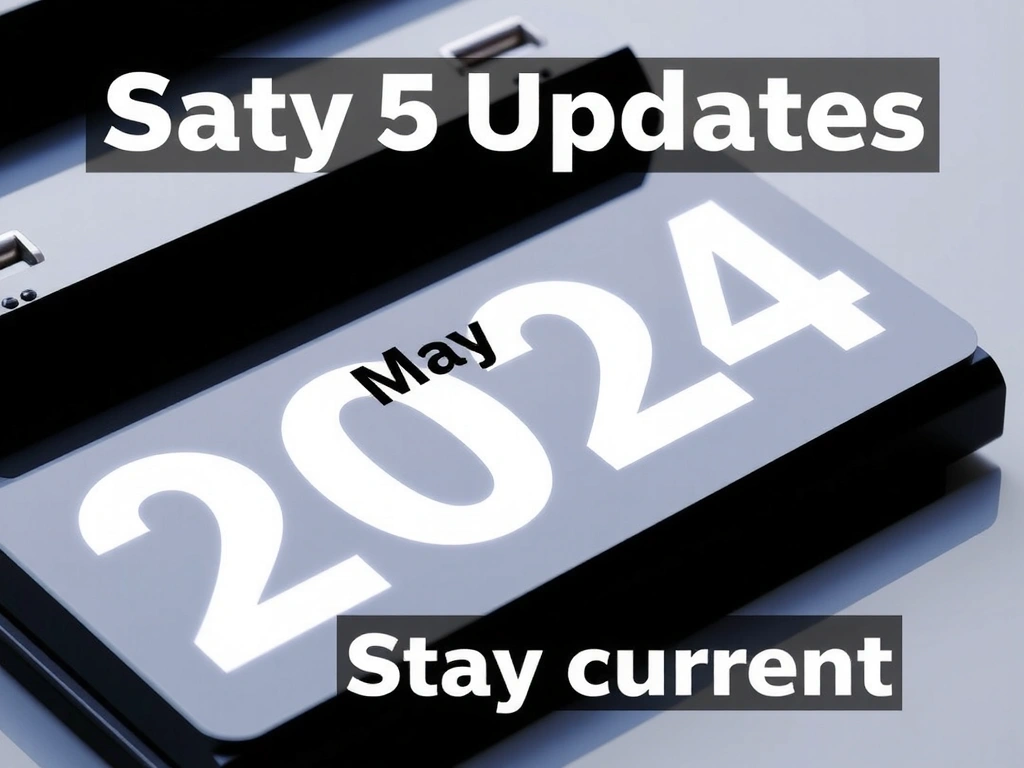 Abstraktní kalendář s označeným datem aktualizace zásad