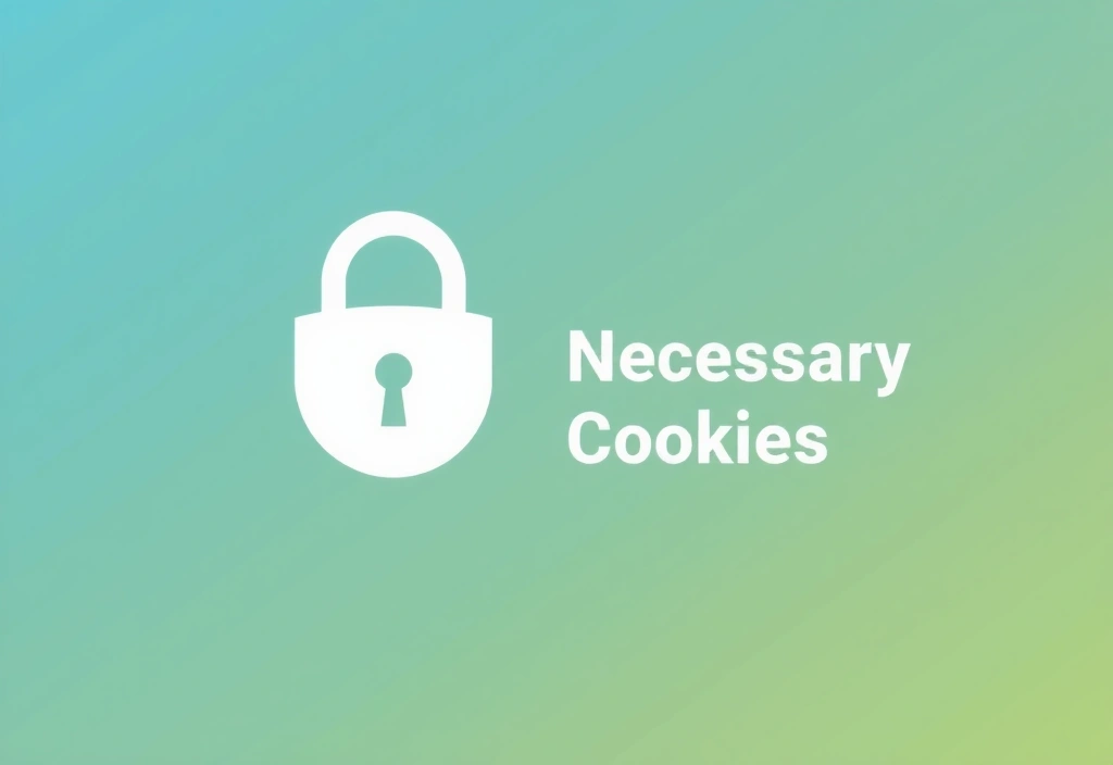 Ikona zámku symbolizující bezpečnost a nezbytnost cookies