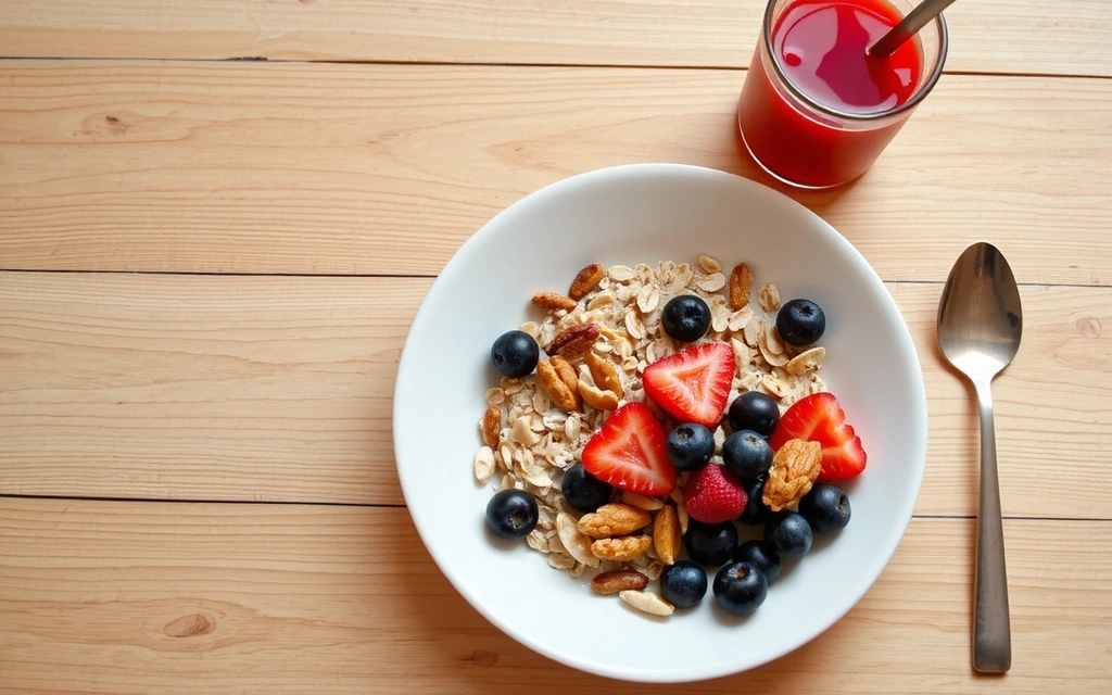 Zdravá snídaně na stole