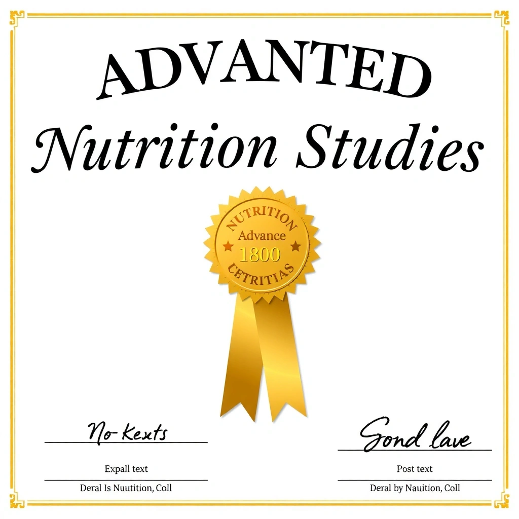 Certifikát pro pokročilou výživu